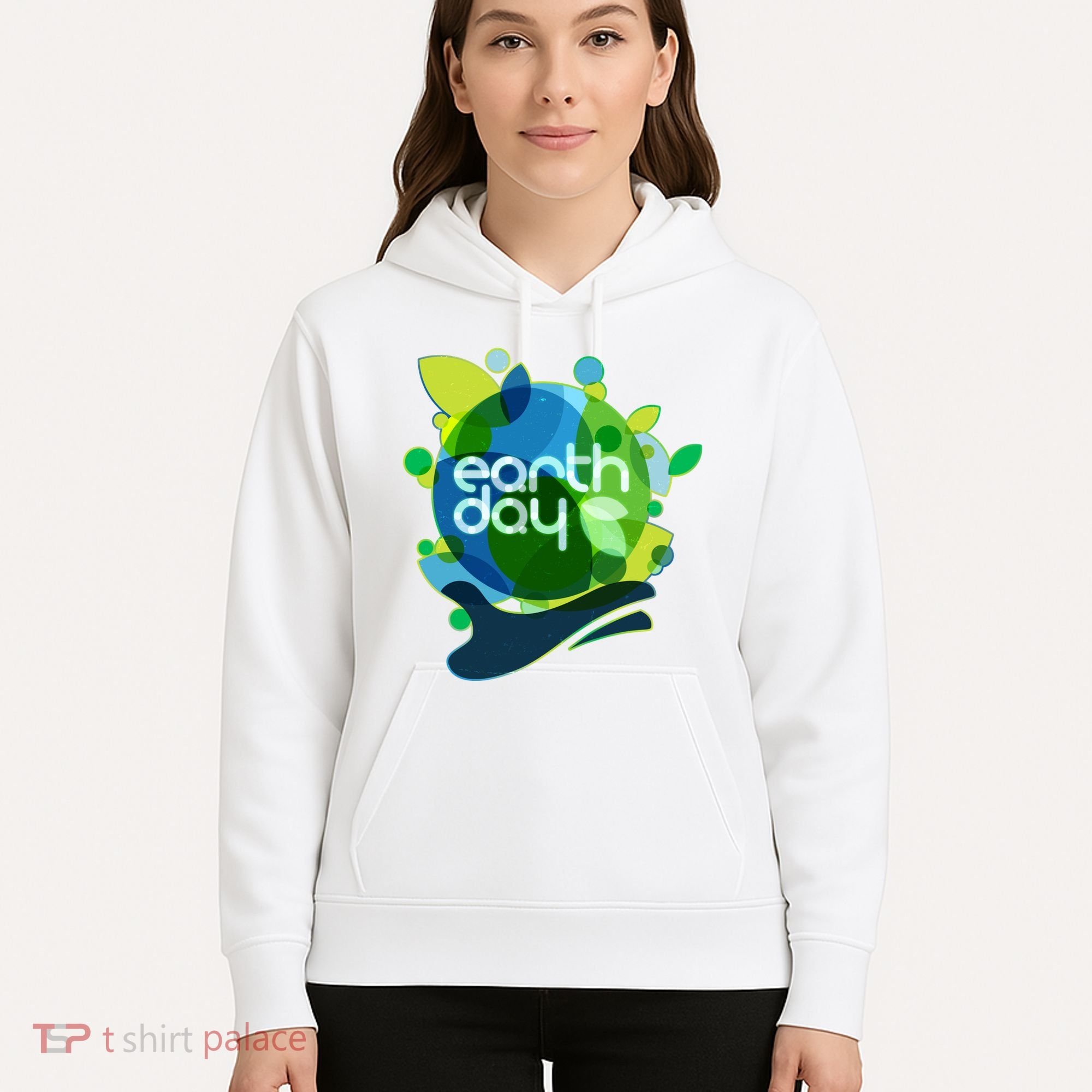Cool Abstract Shapes Earth Day Hoodie