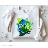 Cool Abstract Shapes Earth Day Sweatshirt thumb 2