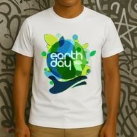 Cool Abstract Shapes Earth Day T-Shirt thumb 3
