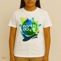 Cool Abstract Shapes Earth Day T-Shirt thumb 4