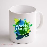 Cool Abstract Shapes Earth Day Coffee Mug thumb 1