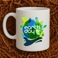 Cool Abstract Shapes Earth Day Coffee Mug thumb 2