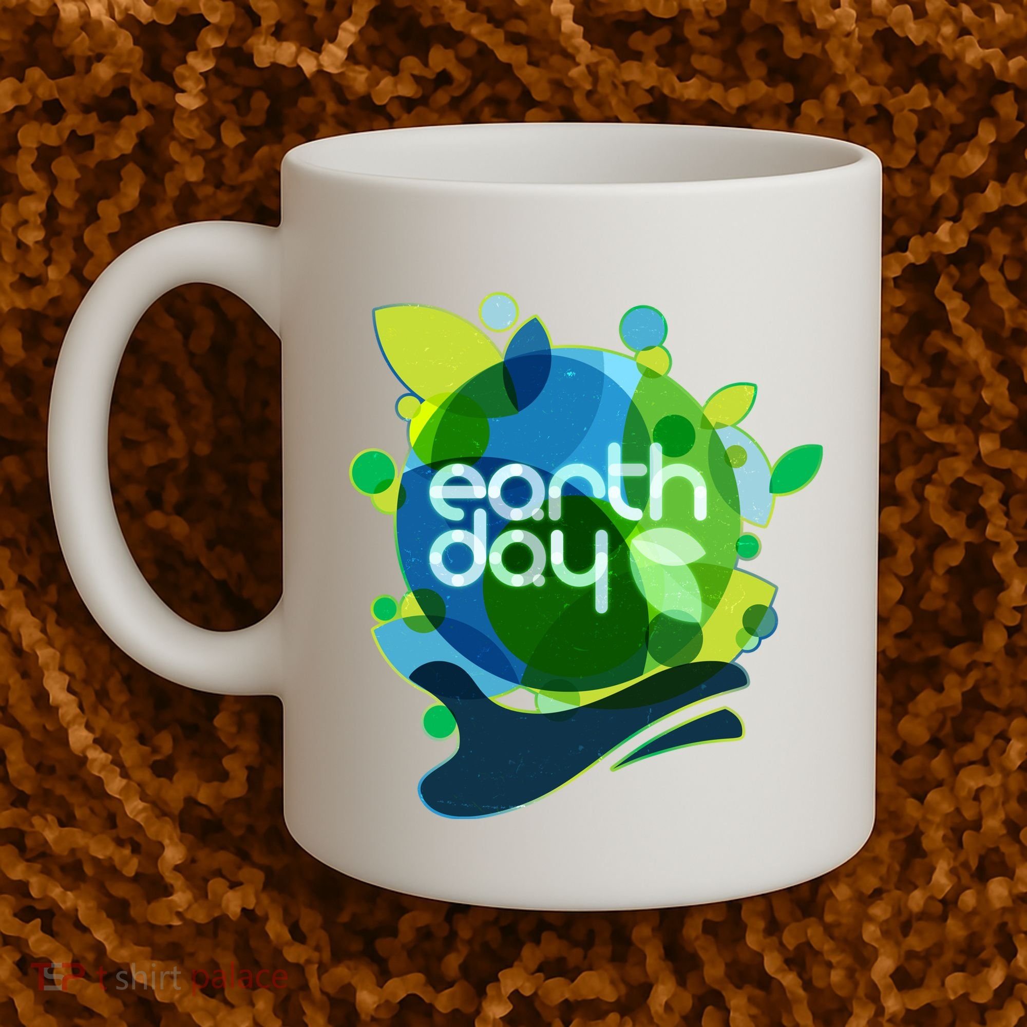 Cool Abstract Shapes Earth Day Coffee Mug