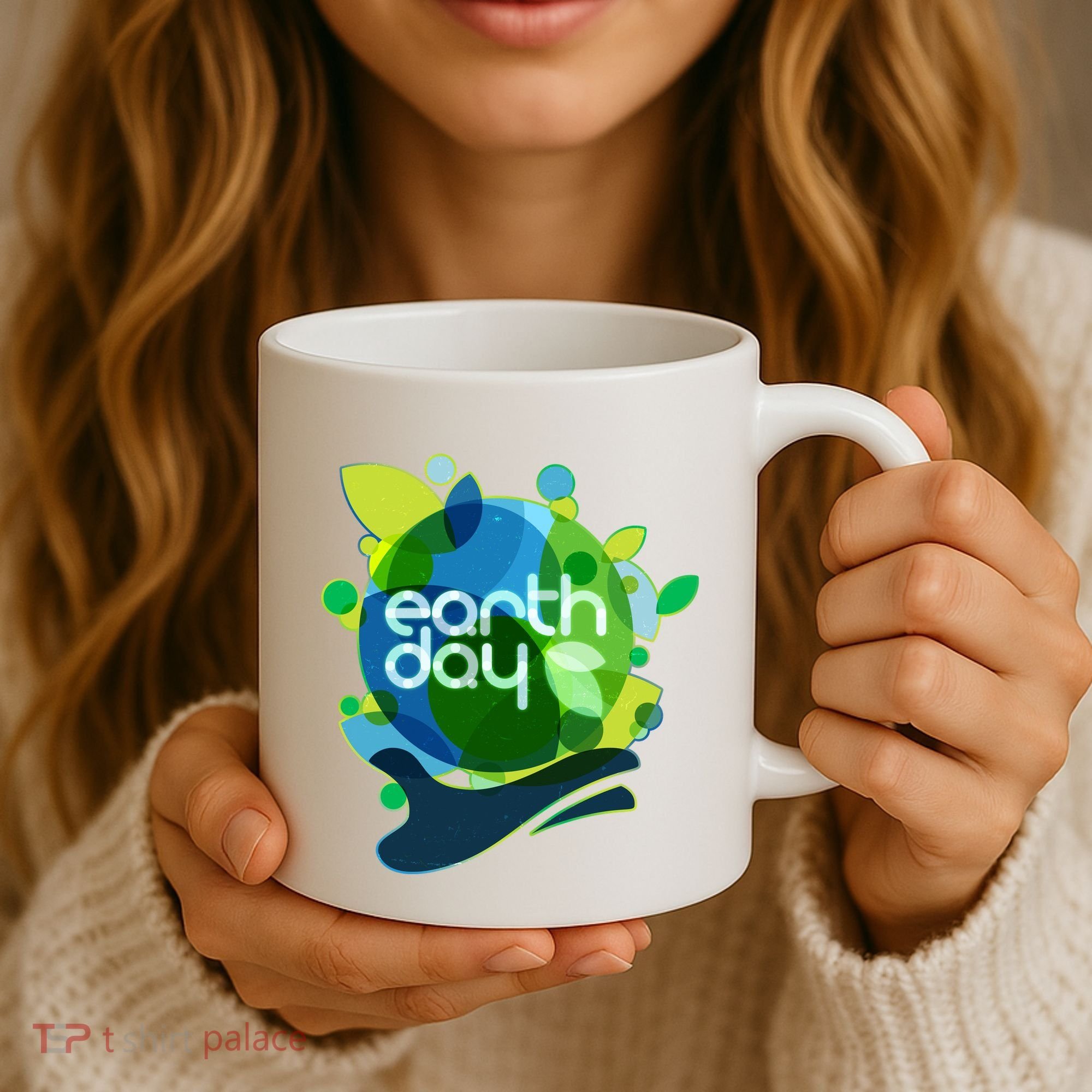 Cool Abstract Shapes Earth Day Coffee Mug