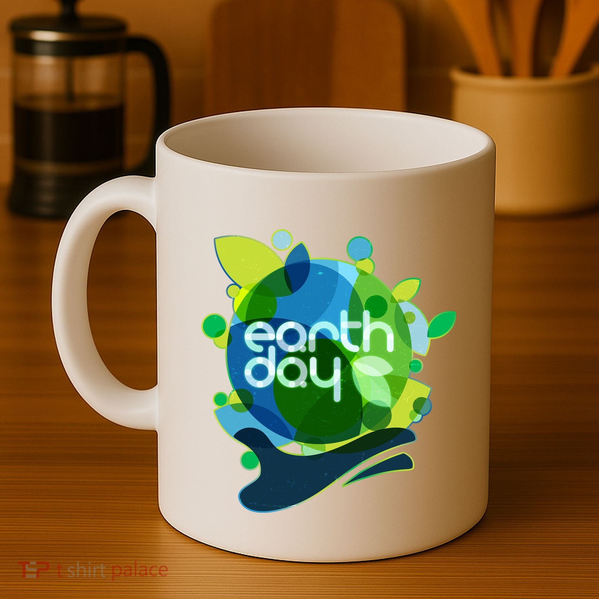 Cool Abstract Shapes Earth Day Coffee Mug