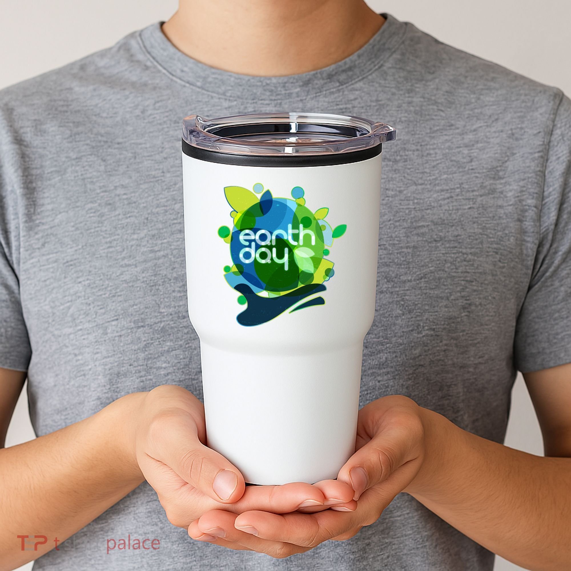 Cool Abstract Shapes Earth Day Tumbler