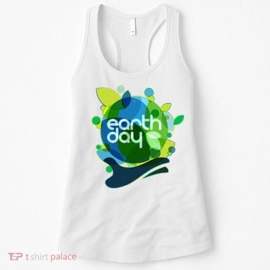 Cool Abstract Shapes Earth Day Women's Tank Top