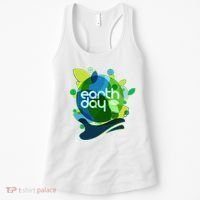 Cool Abstract Shapes Earth Day Women's Tank Top thumb 0