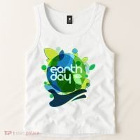 Cool Abstract Shapes Earth Day Tank Top thumb 2