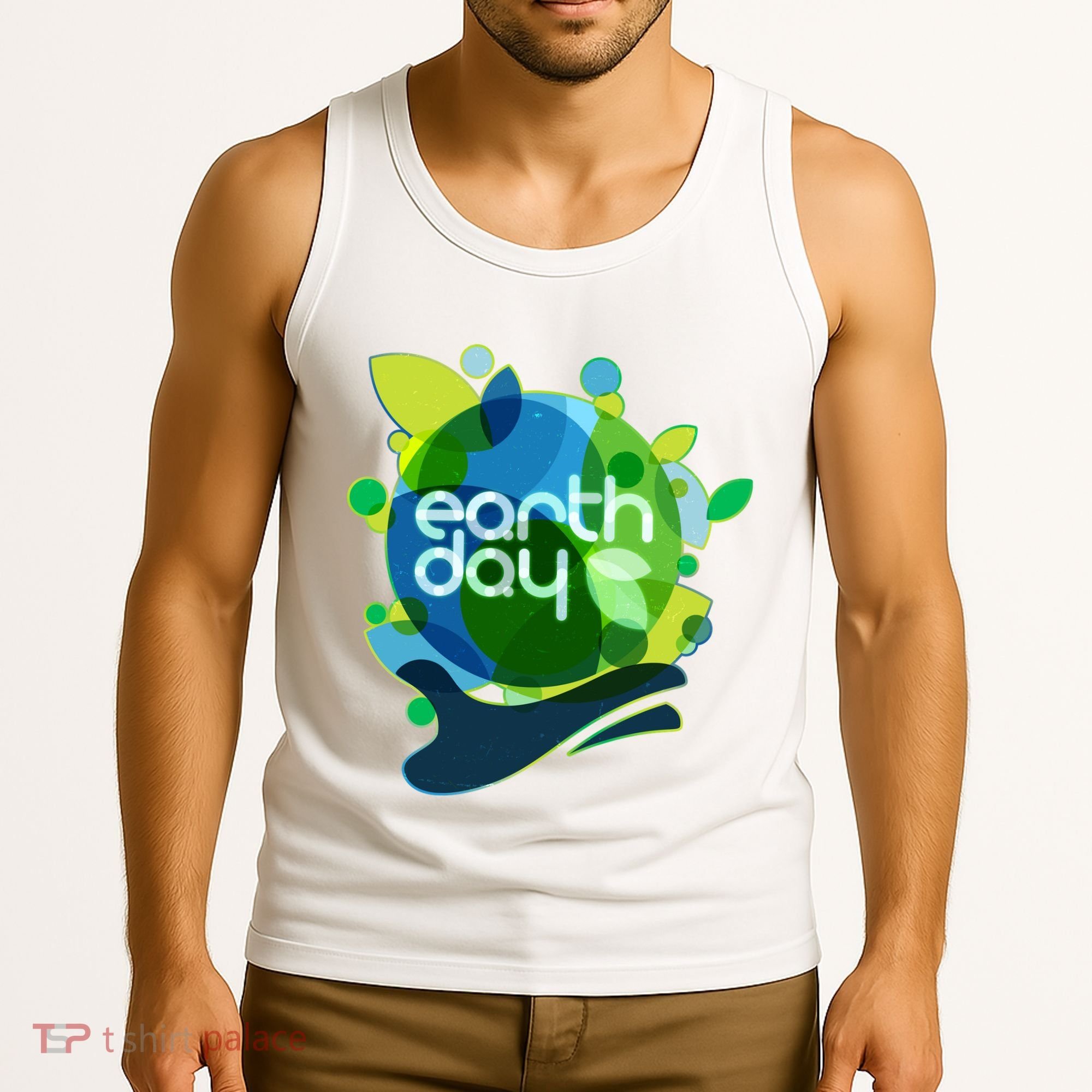 Cool Abstract Shapes Earth Day Tank Top