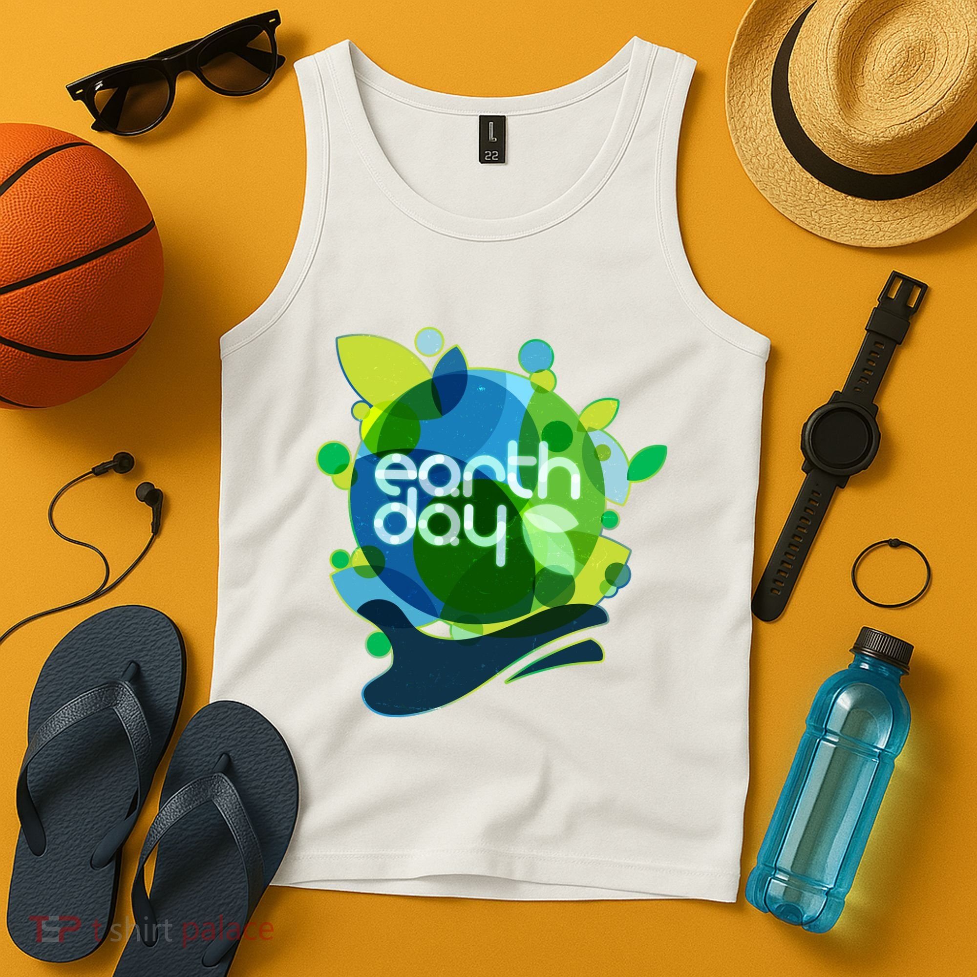Cool Abstract Shapes Earth Day Tank Top