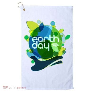Cool Abstract Shapes Earth Day Golf Towel