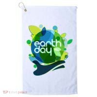 Cool Abstract Shapes Earth Day Golf Towel thumb 0