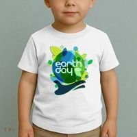 Cool Abstract Shapes Earth Day Toddler T-Shirt thumb 2