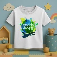 Cool Abstract Shapes Earth Day Toddler T-Shirt thumb 3