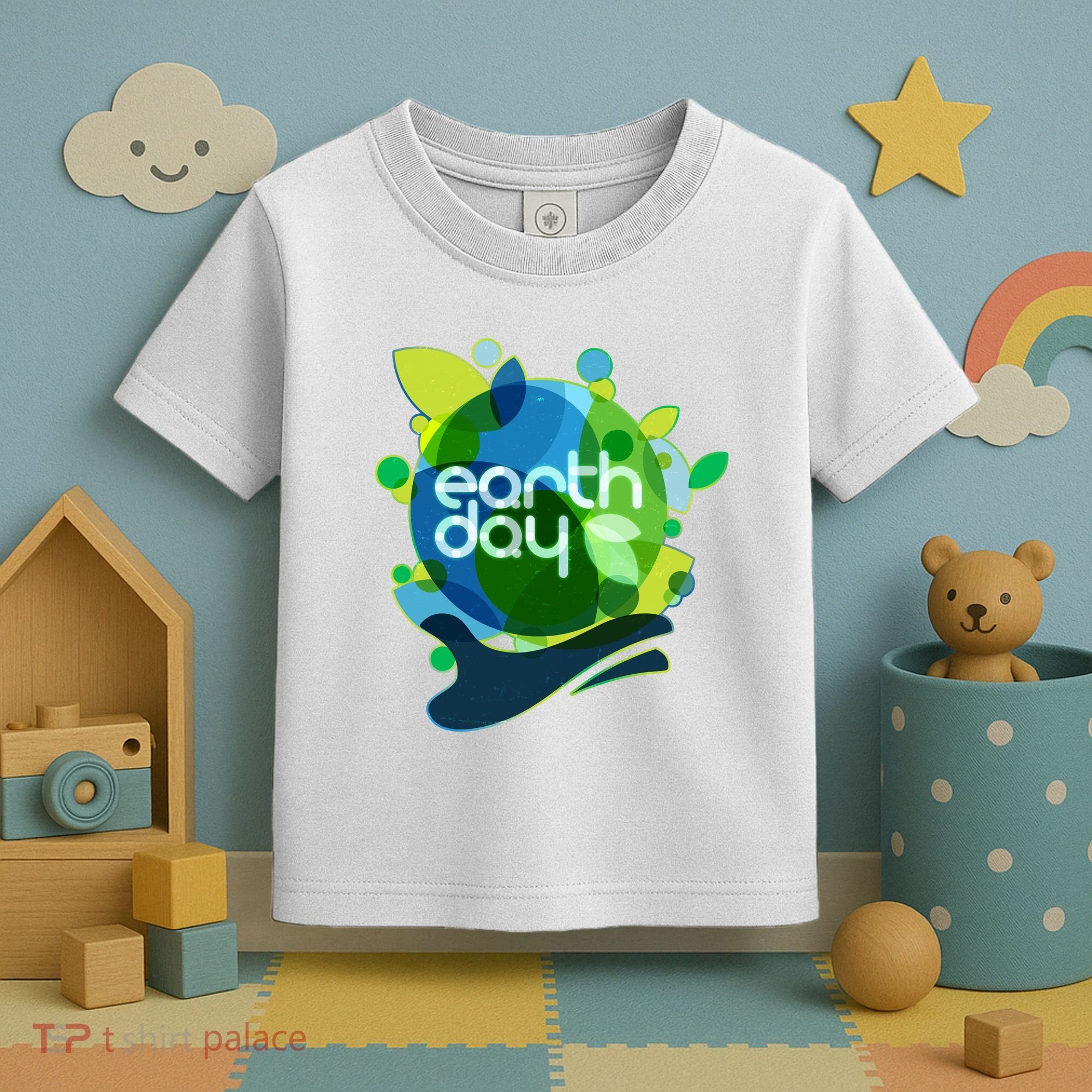 Cool Abstract Shapes Earth Day Toddler T-Shirt