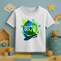 Cool Abstract Shapes Earth Day Toddler T-Shirt thumb 3