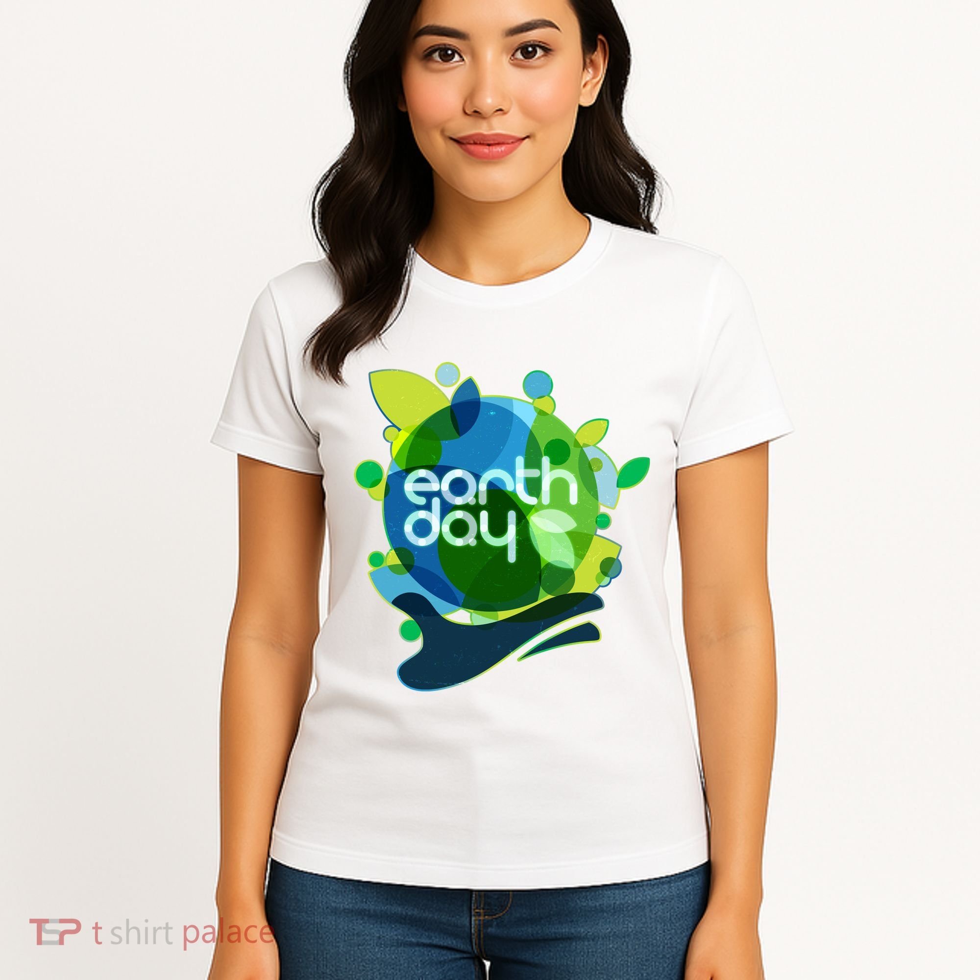 Cool Abstract Shapes Earth Day Women's T-Shirt