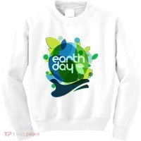 Cool Abstract Shapes Earth Day Kids Sweatshirt thumb 0