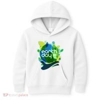 Cool Abstract Shapes Earth Day Kids Hoodie thumb 0