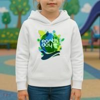 Cool Abstract Shapes Earth Day Kids Hoodie thumb 3