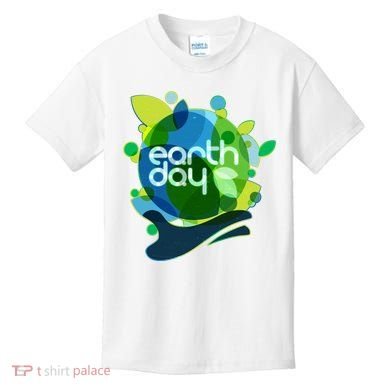 Cool Abstract Shapes Earth Day Kids T-Shirt