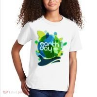 Cool Abstract Shapes Earth Day Kids T-Shirt thumb 2