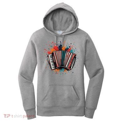 Colorful Accordion Splash Women's Hoodie