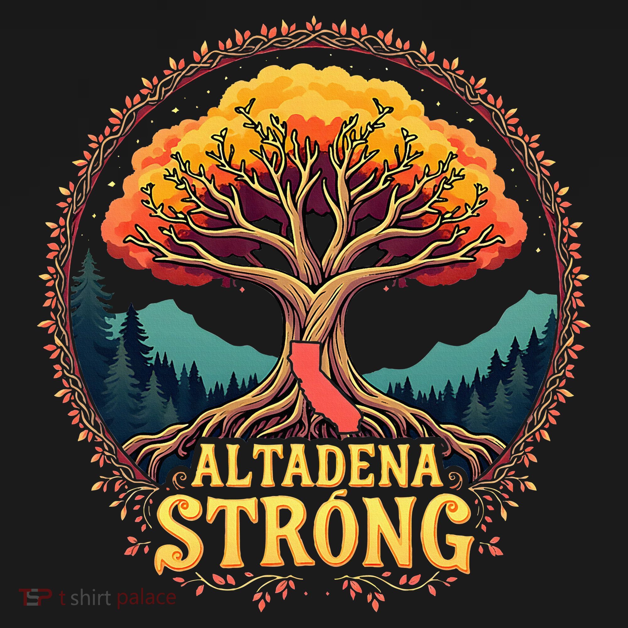 California Altadena Strong Women Supporters Women's Hoodie