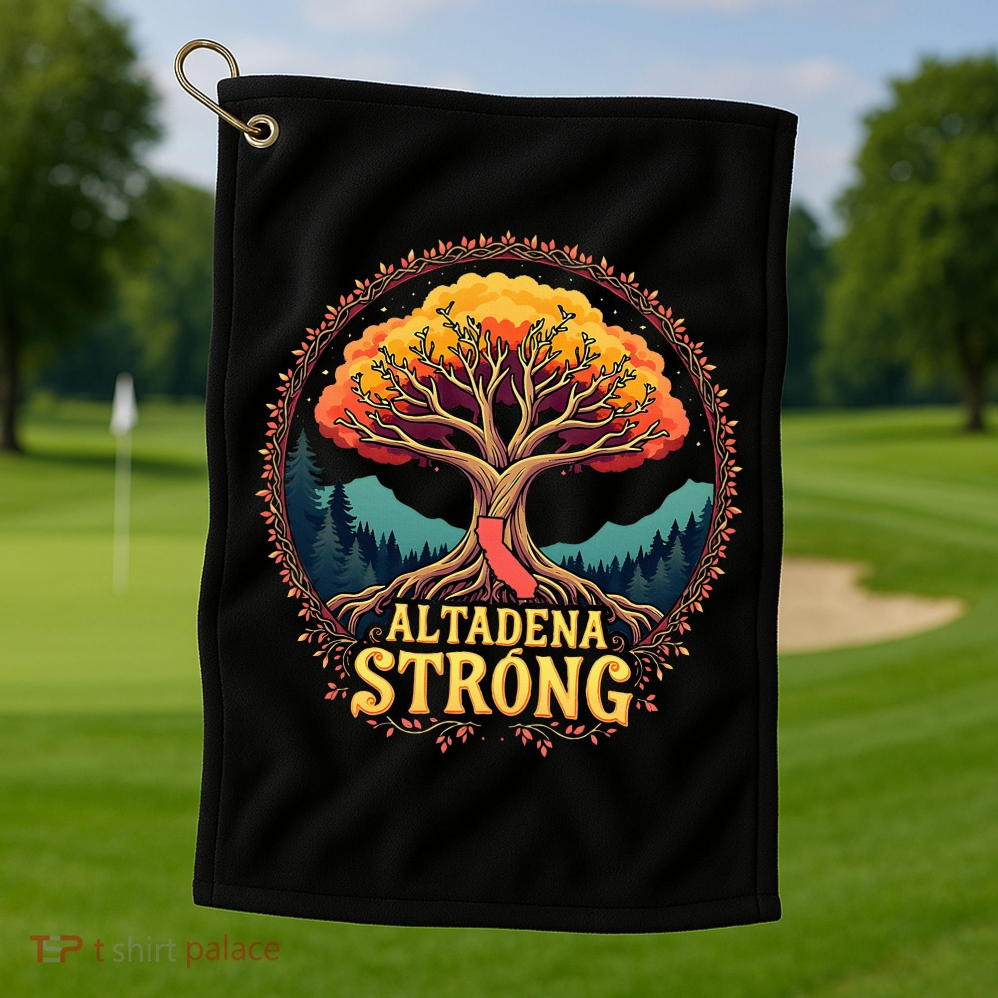 California Altadena Strong Women Supporters Golf Towel