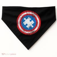 Captain Autism Superhero Autism Support USA-Made Doggie Bandana thumb 0