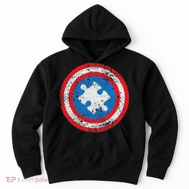 Captain Autism Superhero Autism Support Hoodie