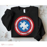 Captain Autism Superhero Autism Support Sweatshirt thumb 2