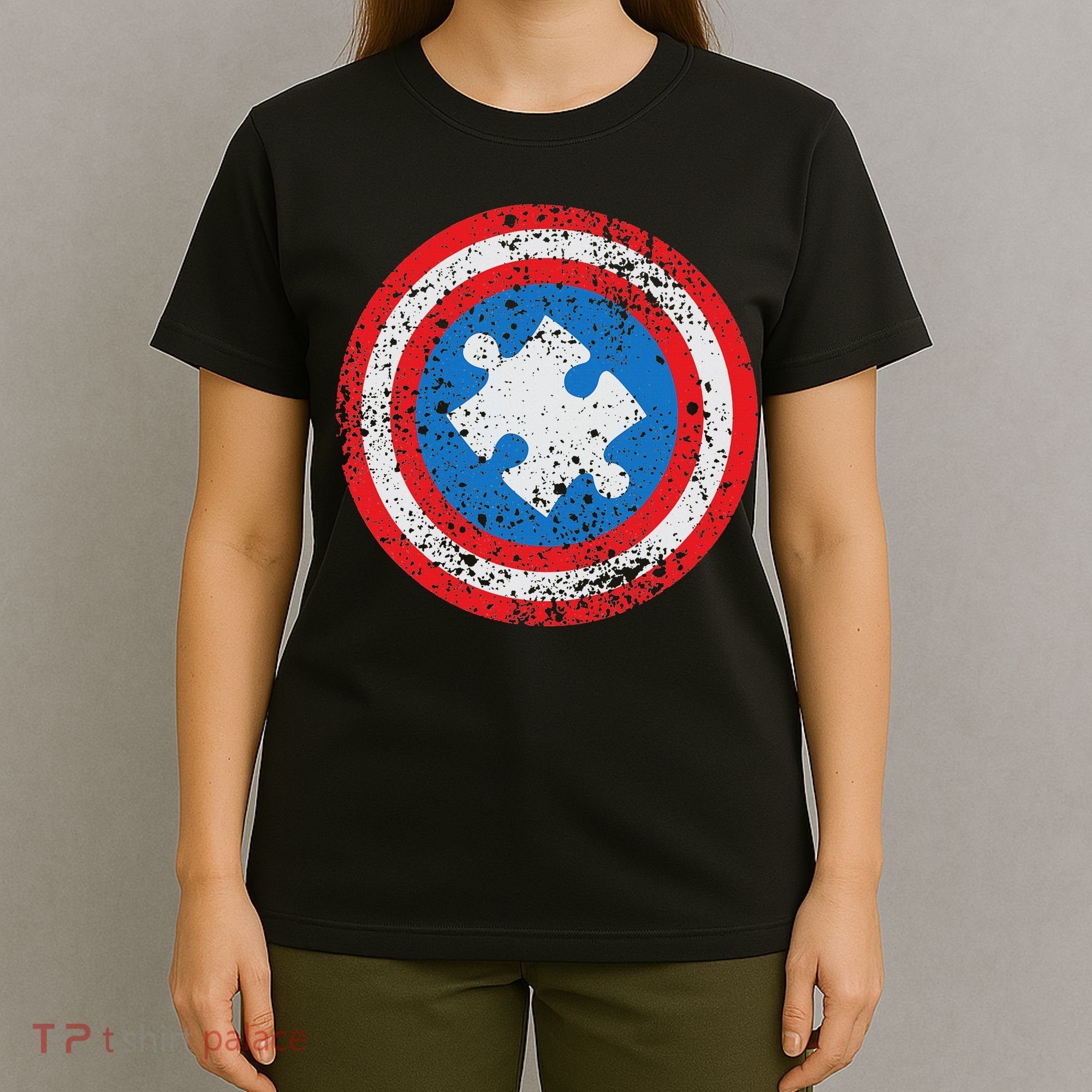 Captain Autism Superhero Autism Support T-Shirt