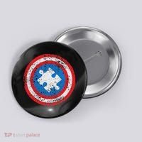Captain Autism Superhero Autism Support Button thumb 0