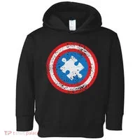 Captain Autism Superhero Autism Support Toddler Hoodie thumb 0