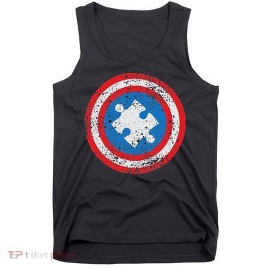 Captain Autism Superhero Autism Support Tank Top