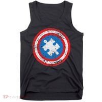 Captain Autism Superhero Autism Support Tank Top thumb 0