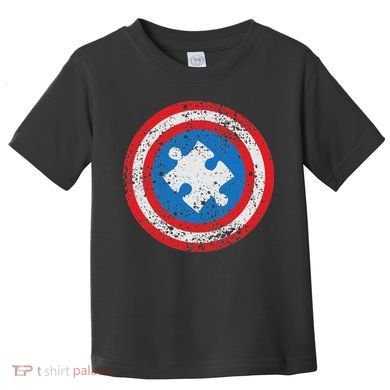 Captain Autism Superhero Autism Support Toddler T-Shirt
