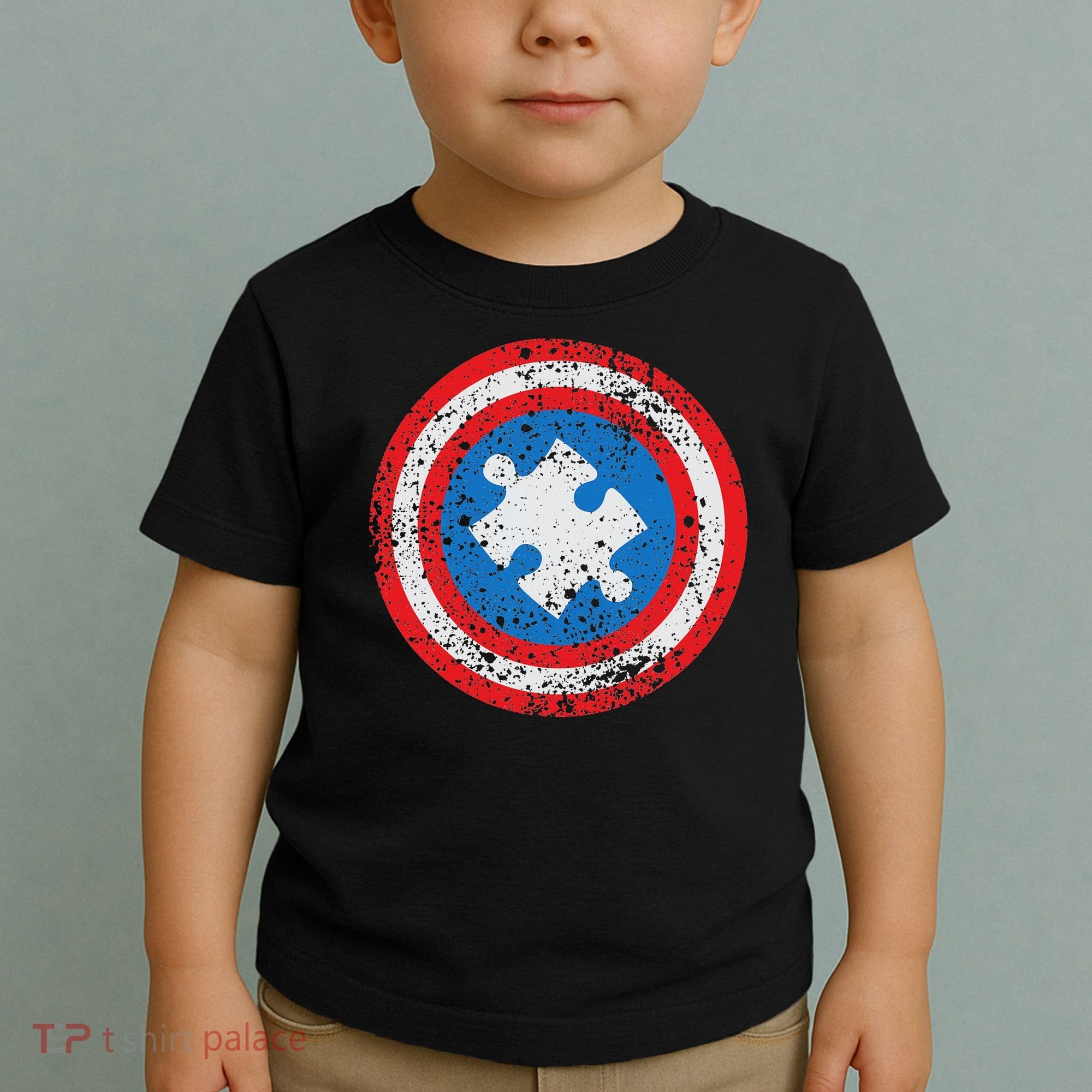 Captain Autism Superhero Autism Support Toddler T-Shirt