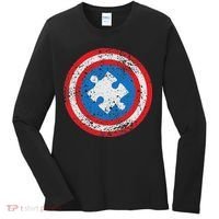 Captain Autism Superhero Autism Support Women's Long Sleeve Shirt thumb 0