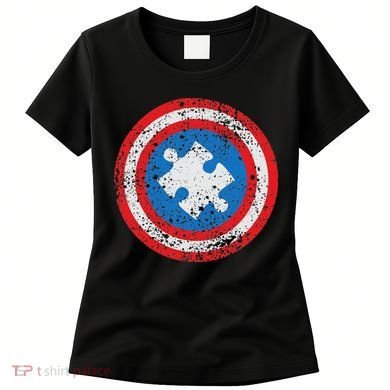 Captain Autism Superhero Autism Support Women's T-Shirt