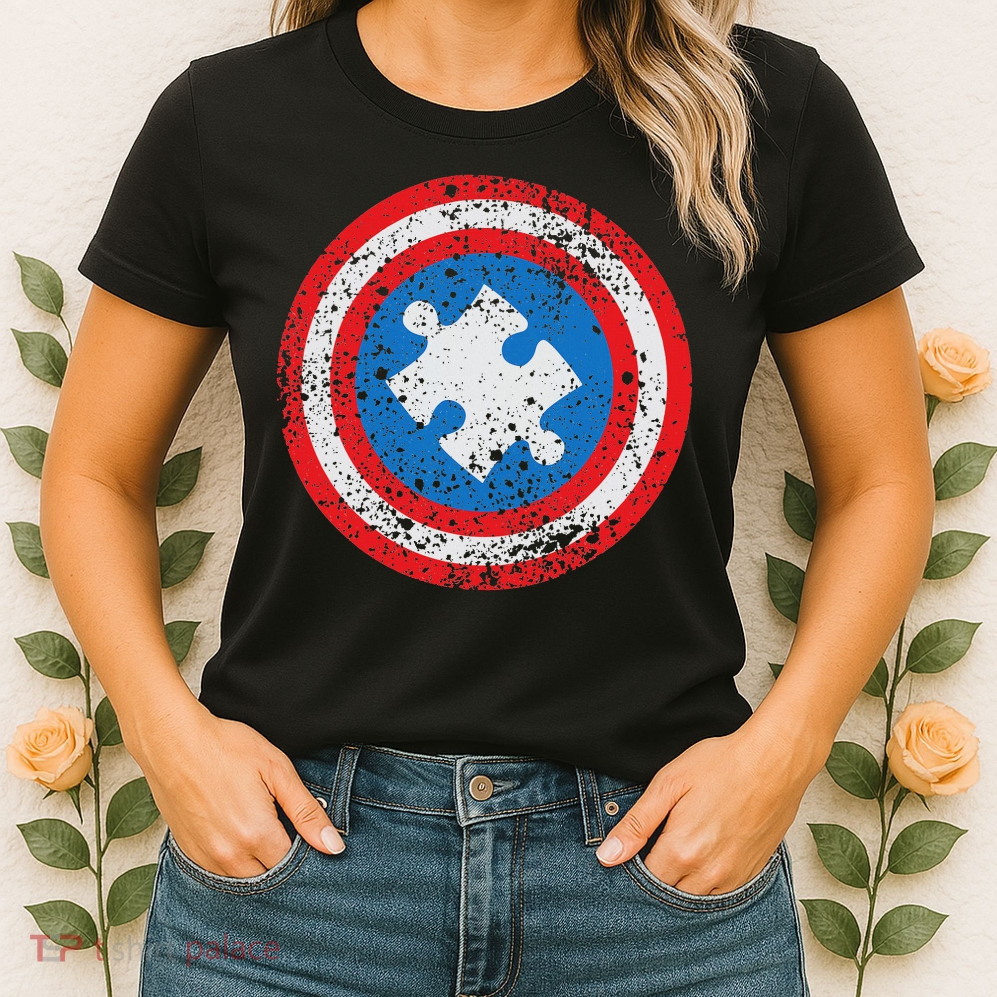 Captain Autism Superhero Autism Support Women's T-Shirt