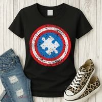 Captain Autism Superhero Autism Support Women's T-Shirt thumb 3