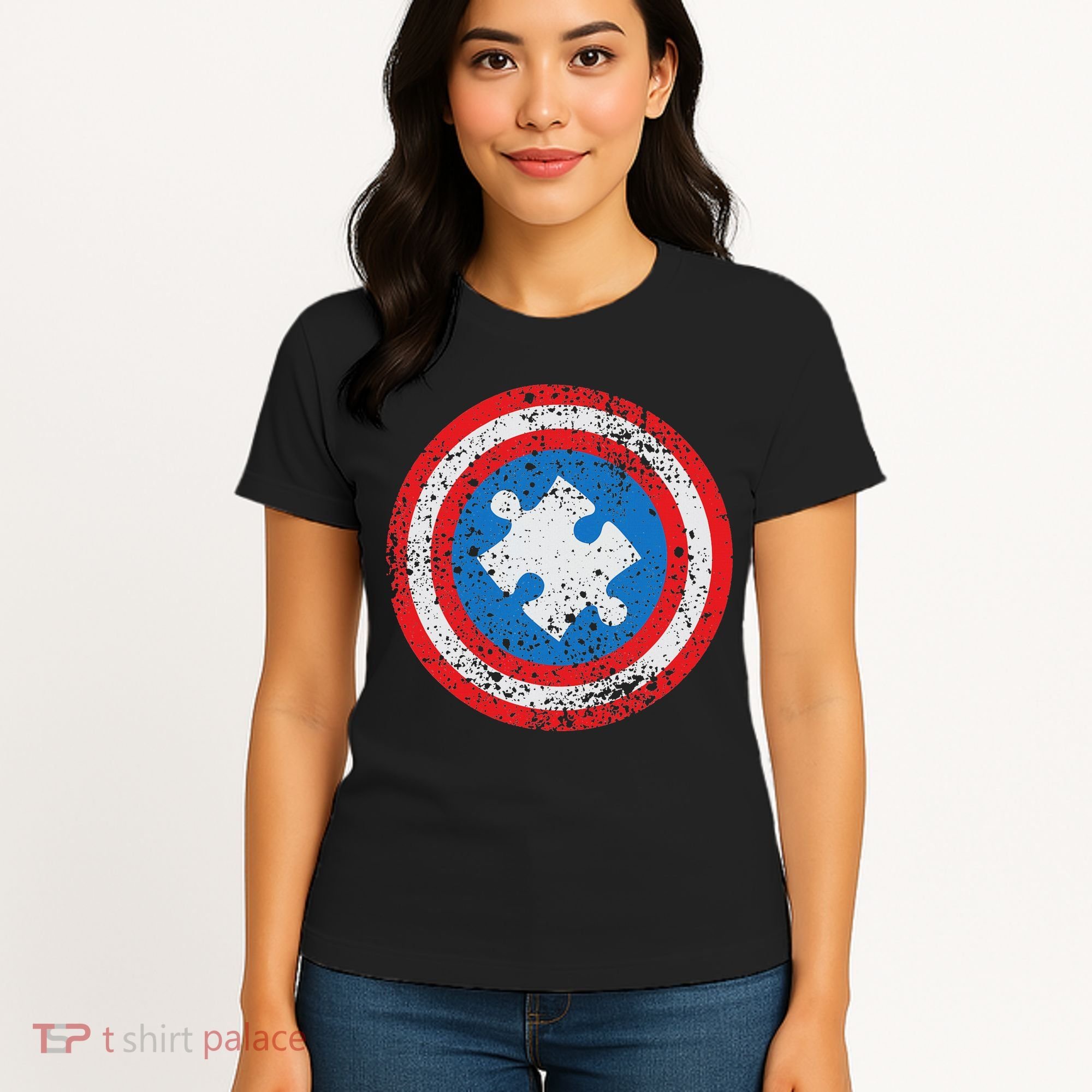 Captain Autism Superhero Autism Support Women's T-Shirt
