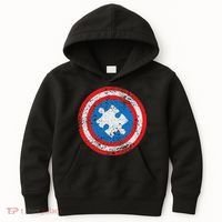 Captain Autism Superhero Autism Support Kids Hoodie thumb 0