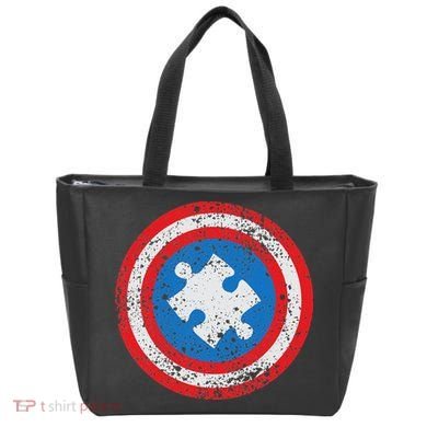 Captain Autism Superhero Autism Support Tote Bag