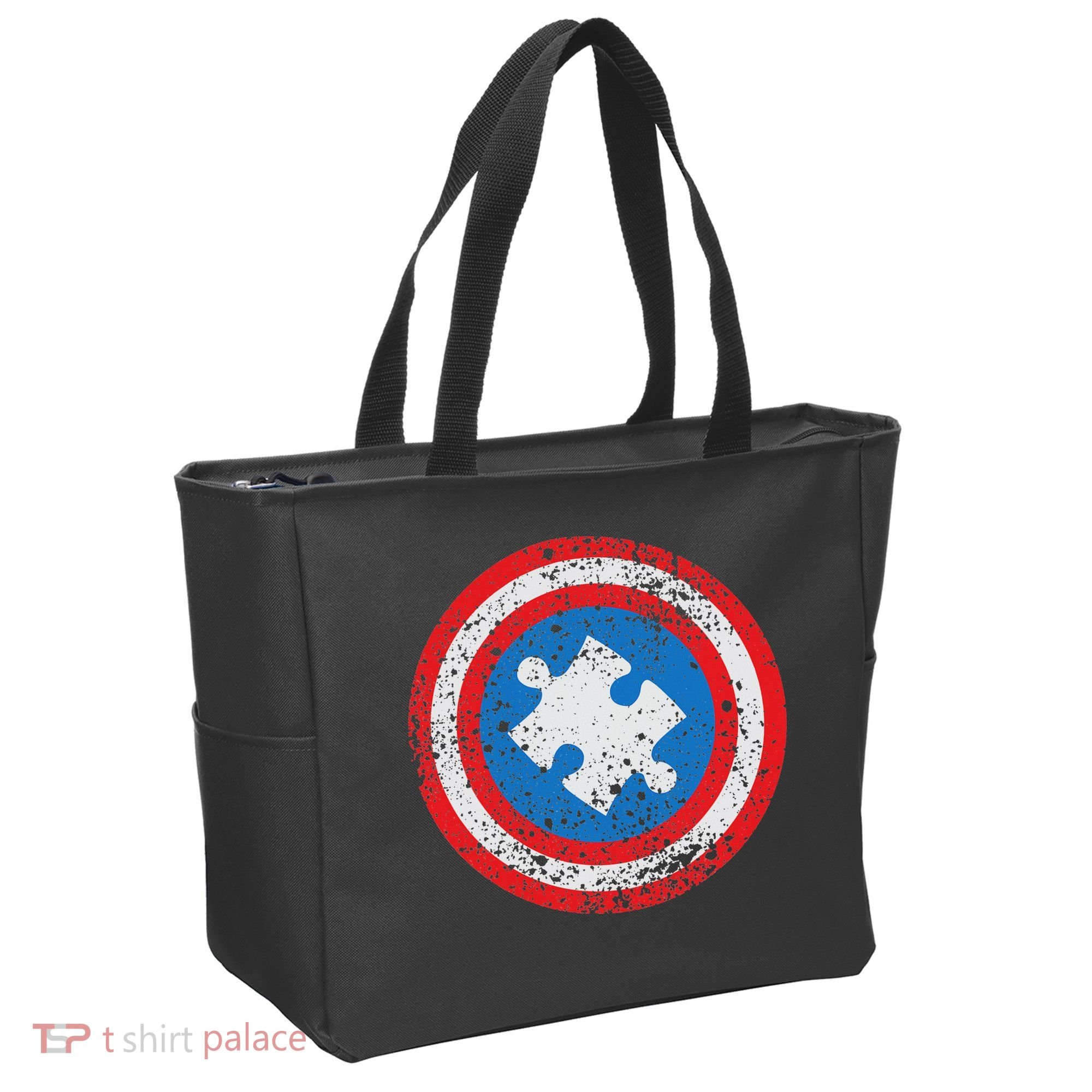 Captain Autism Superhero Autism Support Tote Bag