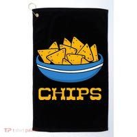 Chips And Salsa Matching Couple Halloween Cinco De Mayo Cute Golf Towel thumb 0