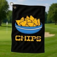 Chips And Salsa Matching Couple Halloween Cinco De Mayo Cute Golf Towel thumb 1